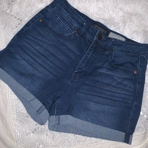 Dark blue jean shorts